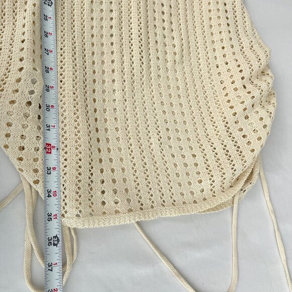 Cupshe Womens Cover Up‎ Beach Dress Swimsuits Crochet Hollow Out Drawstring XL - Picture 12 of 15